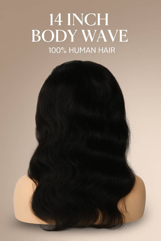 body wave 14 inch wig