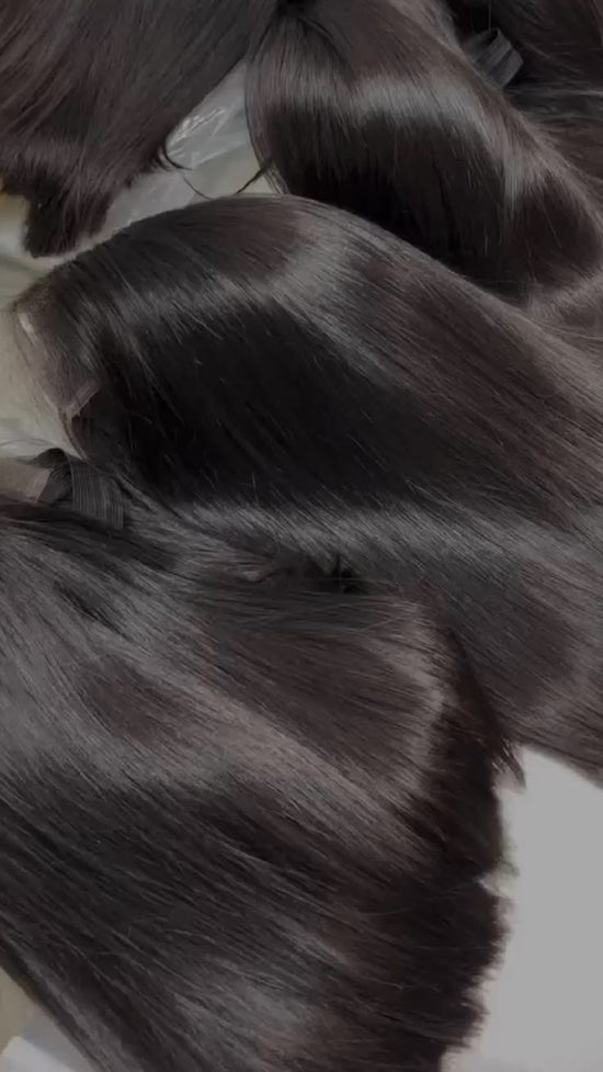 10 Inch double drawn bob wig